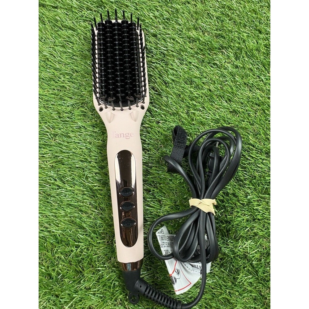 L'ange Le Vite Hair Brush Straightener Pink Lange Thermal Ion Ceramic Heat Works